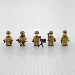 WW2 USA Military Soldiers Minifigure Set of 5pcs