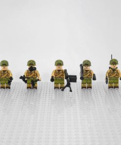 WW2 USA Military Soldiers Minifigure Set of 5pcs