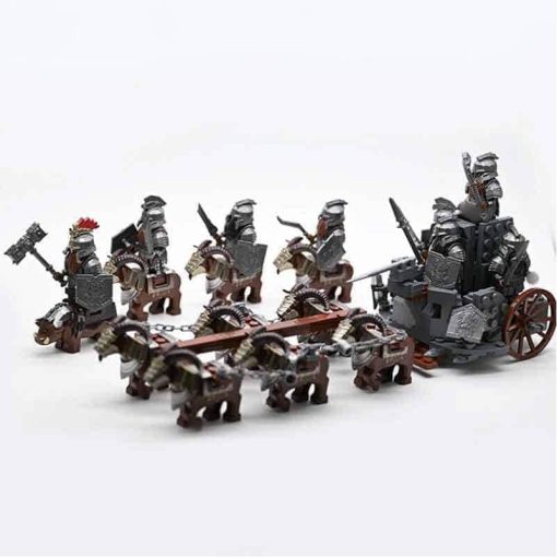 Lord the Rings Dain II Ironfoot Iron Hill Dwarves Chariot Minifigure Building Set - Image 5