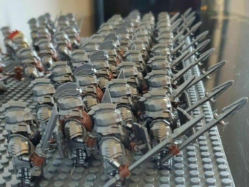Lord the Rings Dwarves/Dwarf Erebor Dain II Ironfoot Minifigure Army Set 61pcs - Image 3