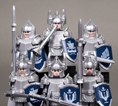 Lord the Rings Soldiers Dol Amroth Minifigures Set 6pcs