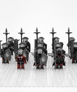 Lord the Rings Uruk-Hai Heavy Infantry Minifigure Set 18pcs