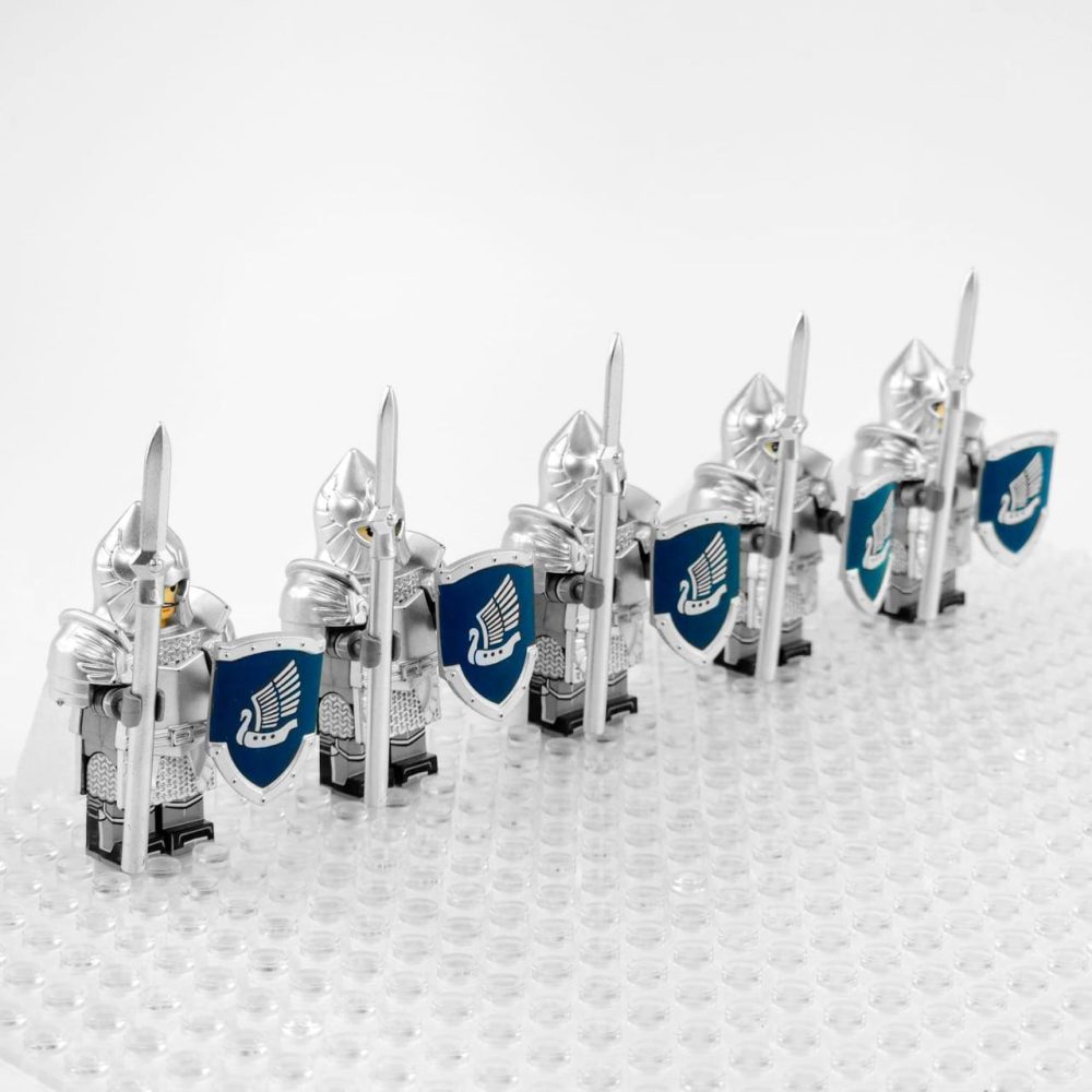 Lord the Rings Dol Amroth Spearmen Numenor Minifigures Set 5pcs - Image 2