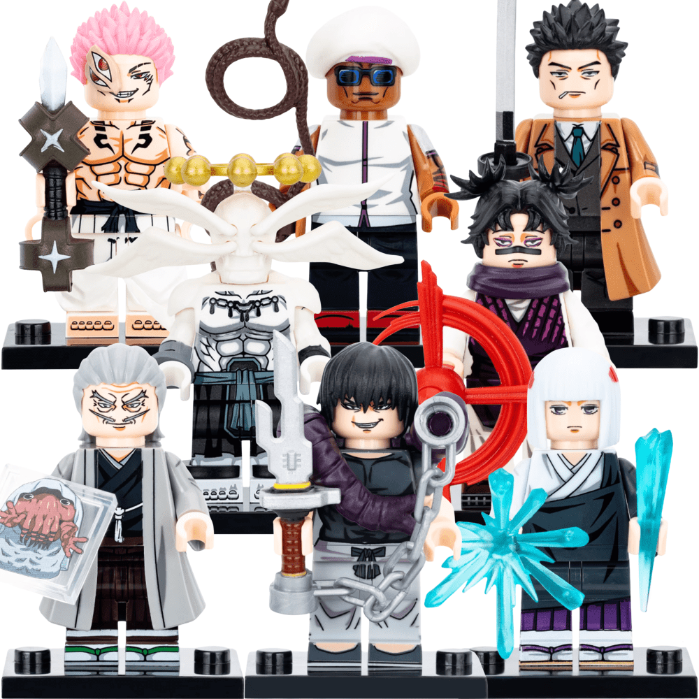 Jujutsu Kaisen Naobito Toji Uraume Minifigure Set of 8pcs