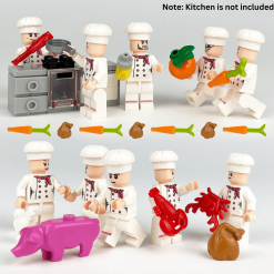 junior-chefs-cooking-team-minifigure-set-of-10pcs-with-foods-accessories