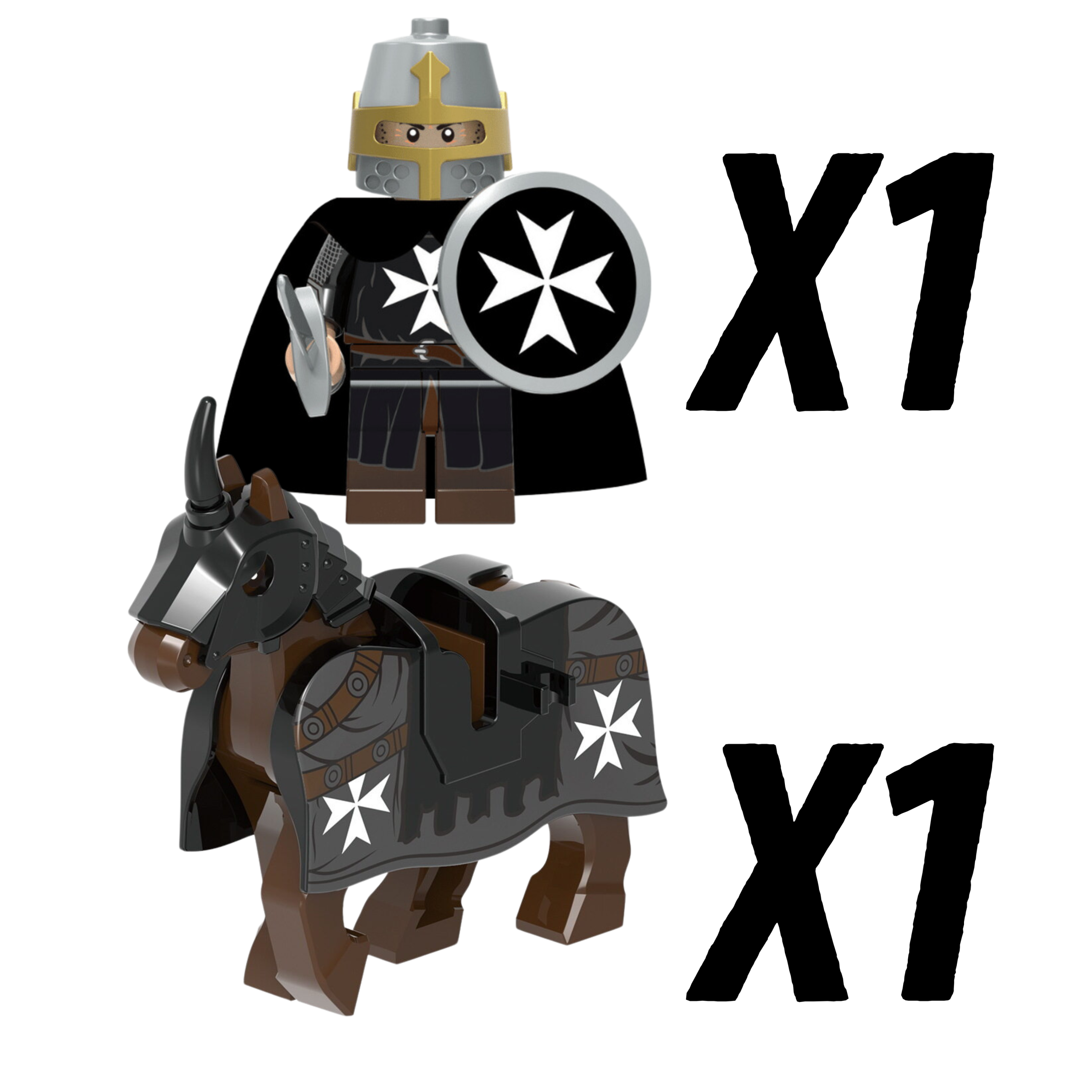 Knight & Horse(2pcs)