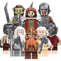 Lord of the Rings Minifigure Set - Gimli Isildur Frodo & Sam Orc Armor
