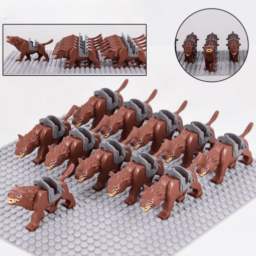 Lord of the Rings Brown Warg Mount Minifigure Set