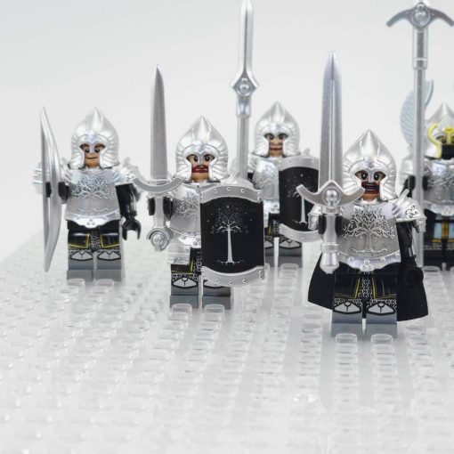 Lord the Gondor Military Fountain Guard Minifigure Set 9pcs - Image 4