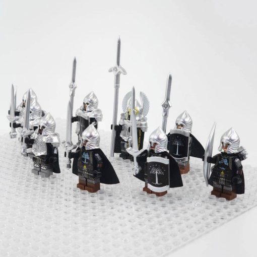 Lord the Gondor Military Fountain Guard Minifigure Set 9pcs - Image 3