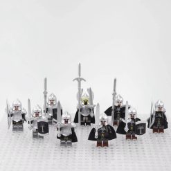 Lord the Gondor Military Fountain Guard Minifigure Set 9pcs