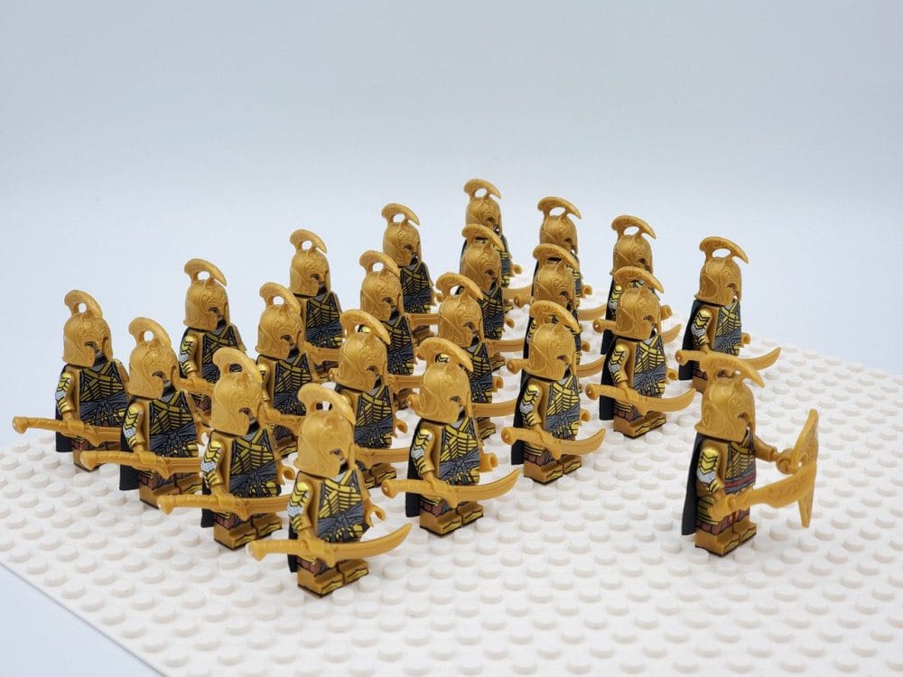 Lord the Rings Elves High Two-Hand Swords Minifigure Set 21pcs - Image 2