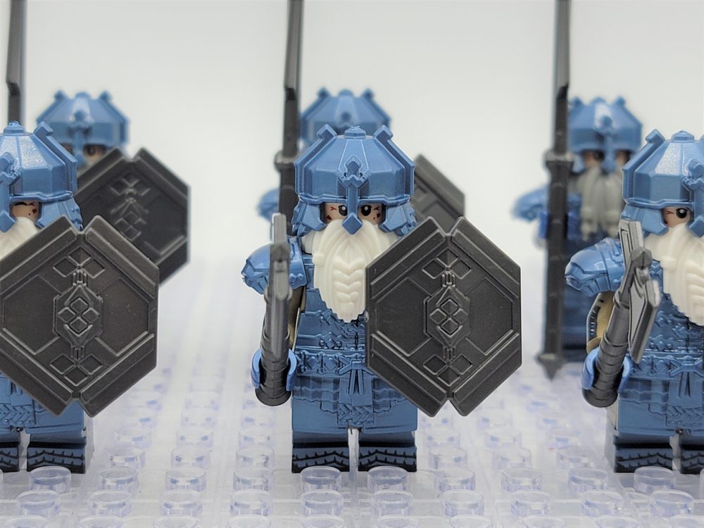 Lord the Rings Erebor Dwarves Cobalt Armour Minifigure Set 10pcs - Image 6