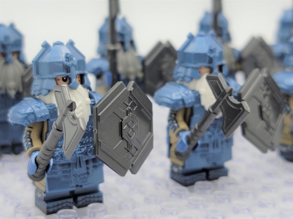 Lord the Rings Erebor Dwarves Cobalt Armour Minifigure Set 10pcs - Image 5