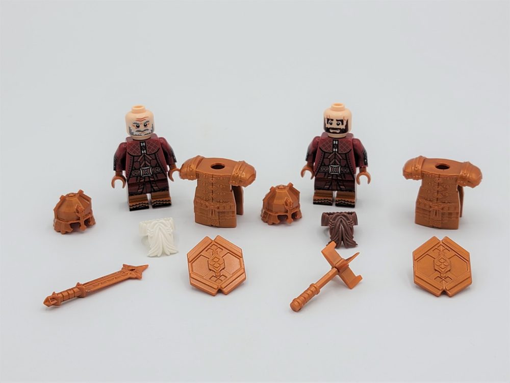 Lord the Rings Erebor Dwarves Copper Armour Minifigure Set 10pcs - Image 8
