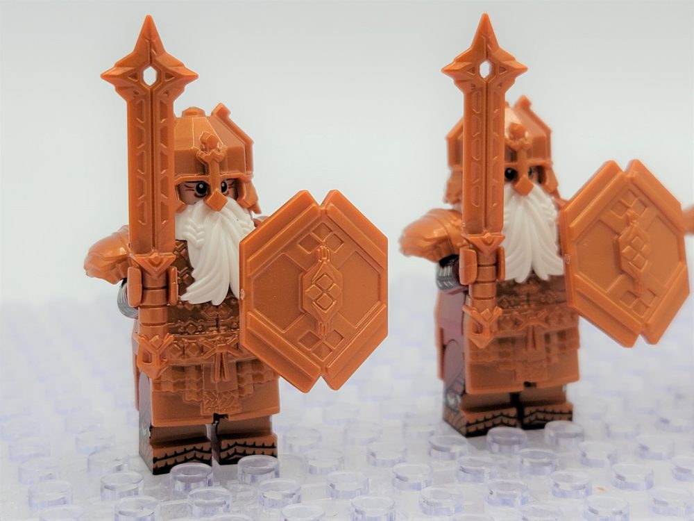 Lord the Rings Erebor Dwarves Copper Armour Minifigure Set 10pcs - Image 7
