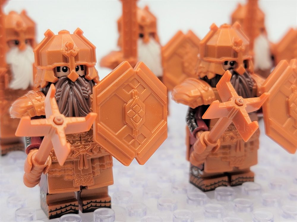 Lord the Rings Erebor Dwarves Copper Armour Minifigure Set 10pcs - Image 5