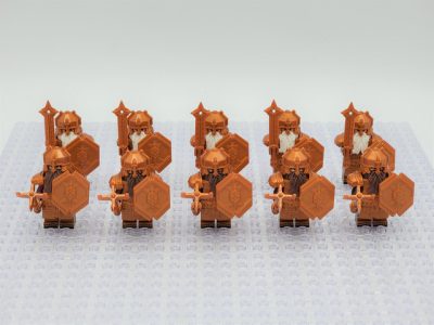 Lord the Rings Erebor Dwarves Copper Armour Minifigure Set 10pcs