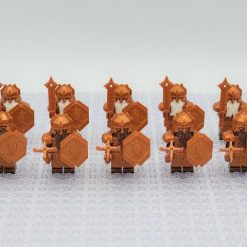 Lord the Rings Erebor Dwarves Copper Armour Minifigure Set 10pcs