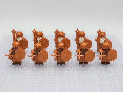 Lord the Rings Erebor Dwarves Copper Armour Minifigure Set 10pcs