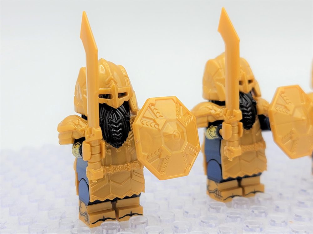 Lord the Rings Erebor Dwarves Gold Armour Minifigure Set 10pcs - Image 7