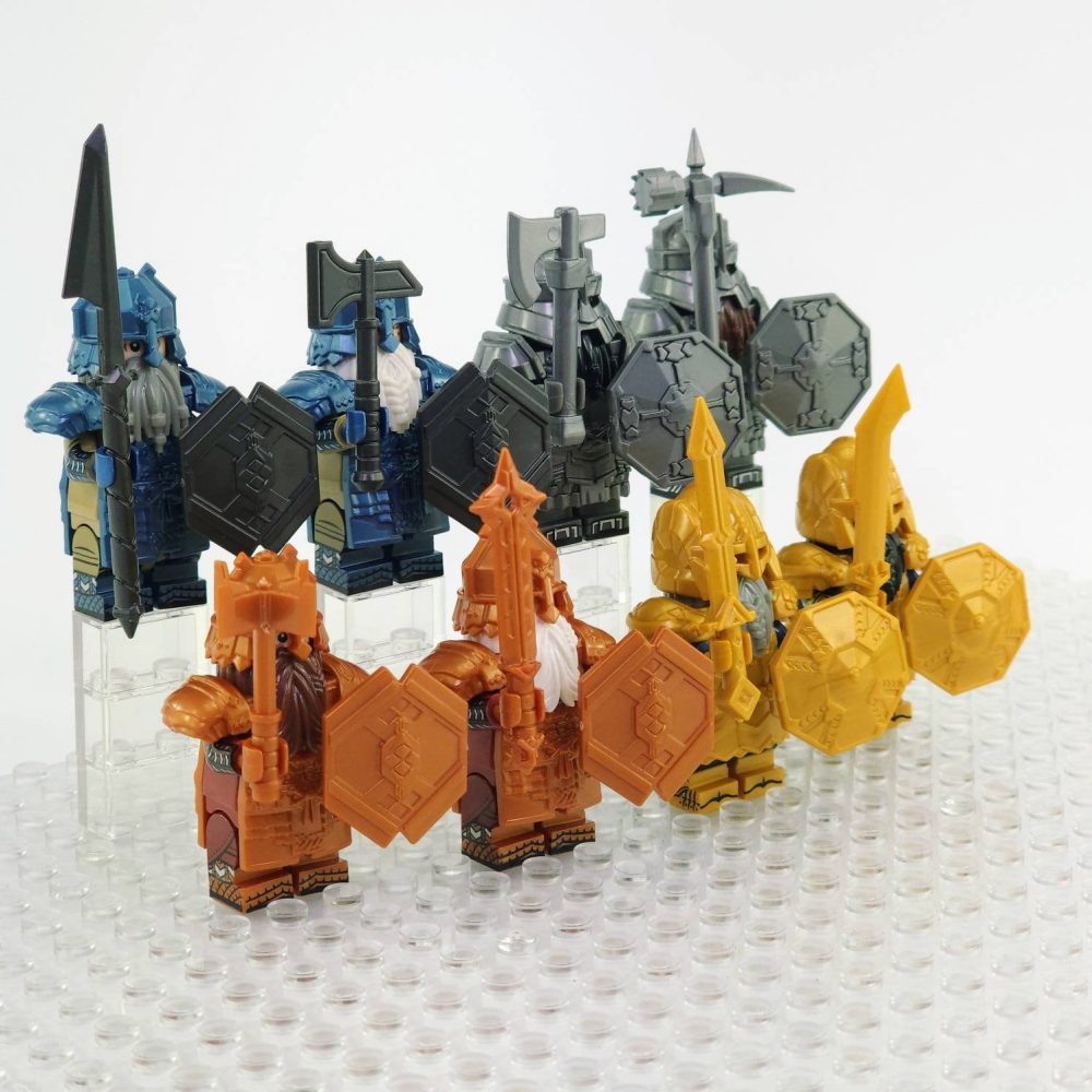 Lord the Rings Erebor Dwarves Minifigure Set 8pcs - Image 2