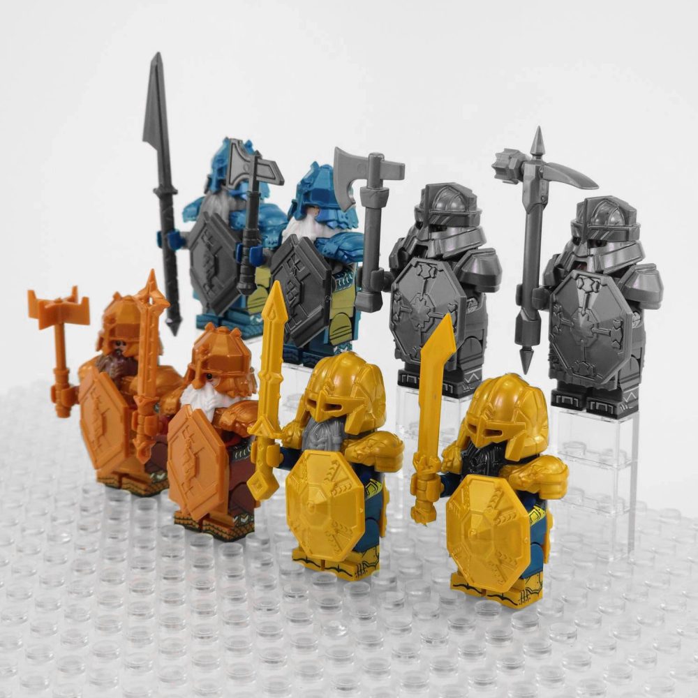 Lord the Rings Erebor Dwarves Minifigure Set 8pcs - Image 3