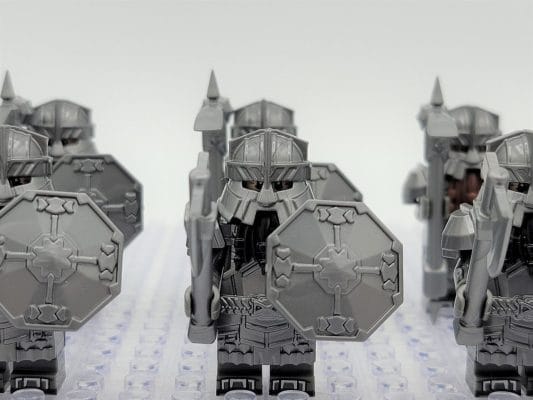 Lord the Rings Erebor Dwarves Silver Armour Minifigure Set 10pcs - Image 7