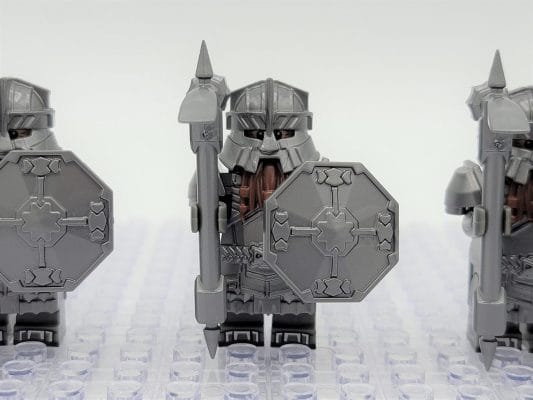 Lord the Rings Erebor Dwarves Silver Armour Minifigure Set 10pcs - Image 6