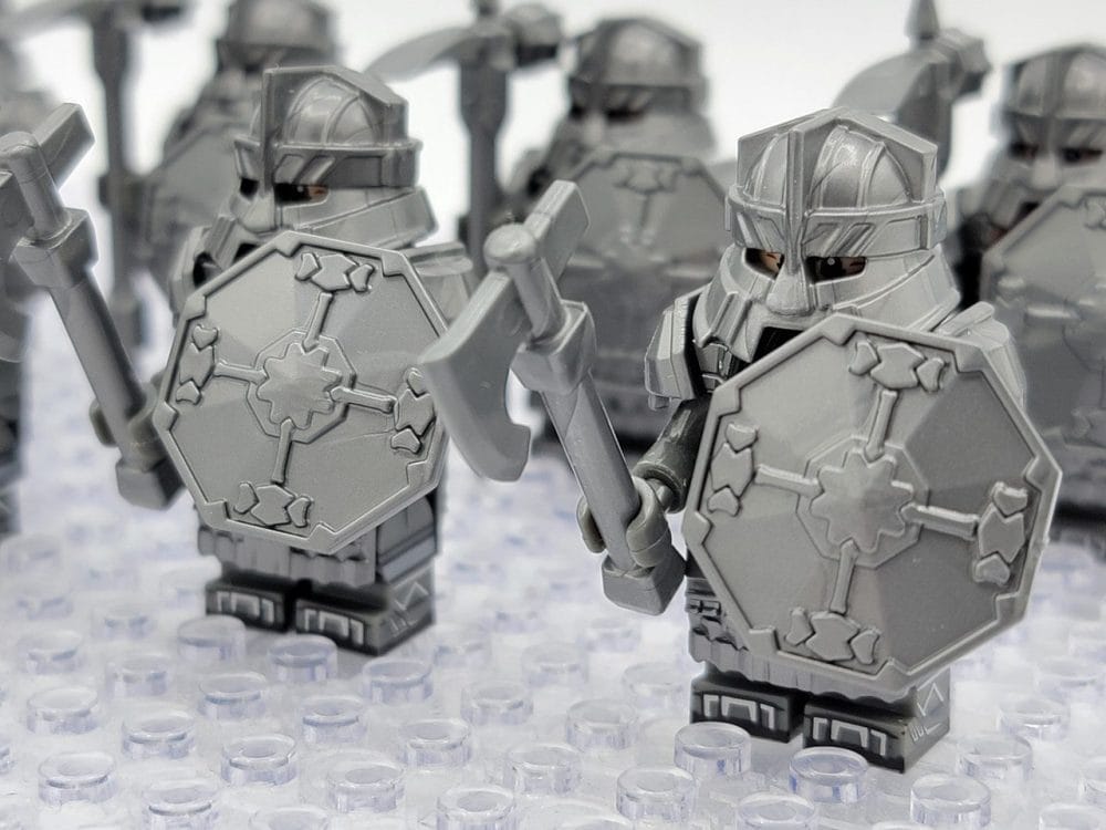 Lord the Rings Erebor Dwarves Silver Armour Minifigure Set 10pcs - Image 5