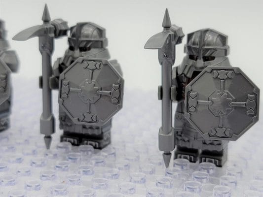 Lord the Rings Erebor Dwarves Silver Armour Minifigure Set 10pcs - Image 4