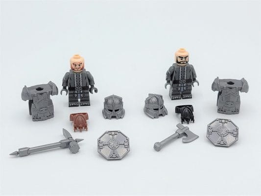 Lord the Rings Erebor Dwarves Silver Armour Minifigure Set 10pcs - Image 8