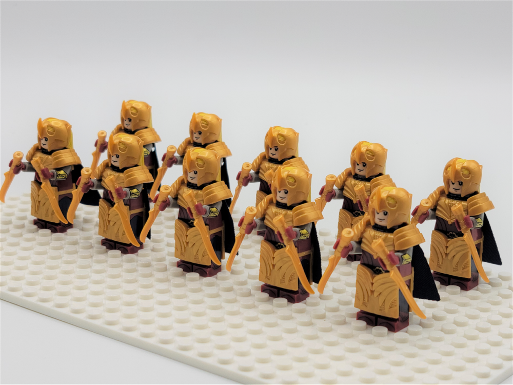 Lord the Rings Galadhrim Elves Dual Wield Minifigure Set 10pcs - Image 2