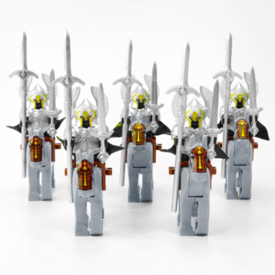 lord-the-rings-gondor-fountain-guards-and-mounts-minifigure-set-10pcs