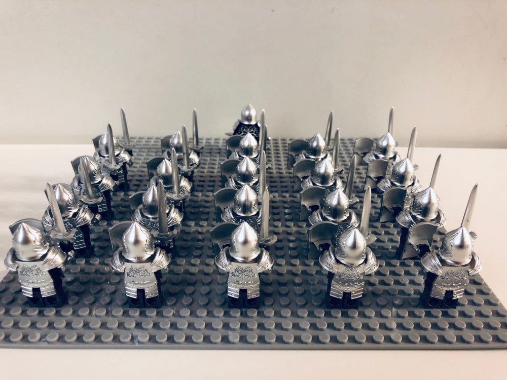 Lord the Rings Gondor Heavy Swords Minifigure Set 21pcs - Image 4
