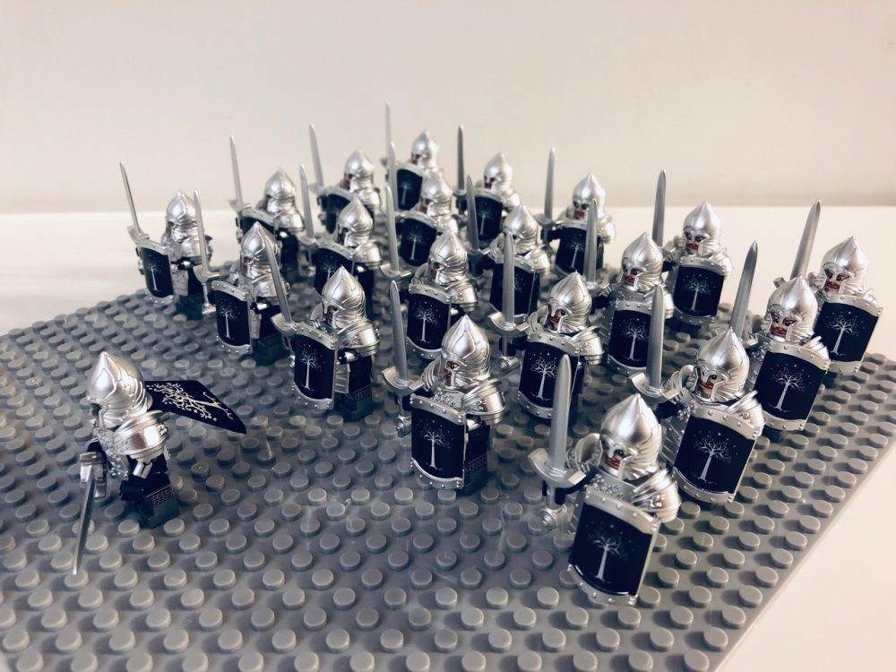 Lord the Rings Gondor Heavy Swords Minifigure Set 21pcs - Image 3