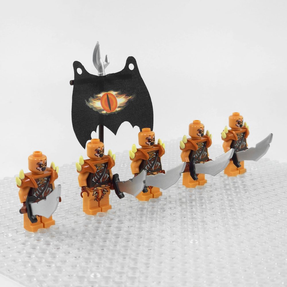 Lord the Rings Gundabad Orcs Minifigure Set 5pcs - Image 2