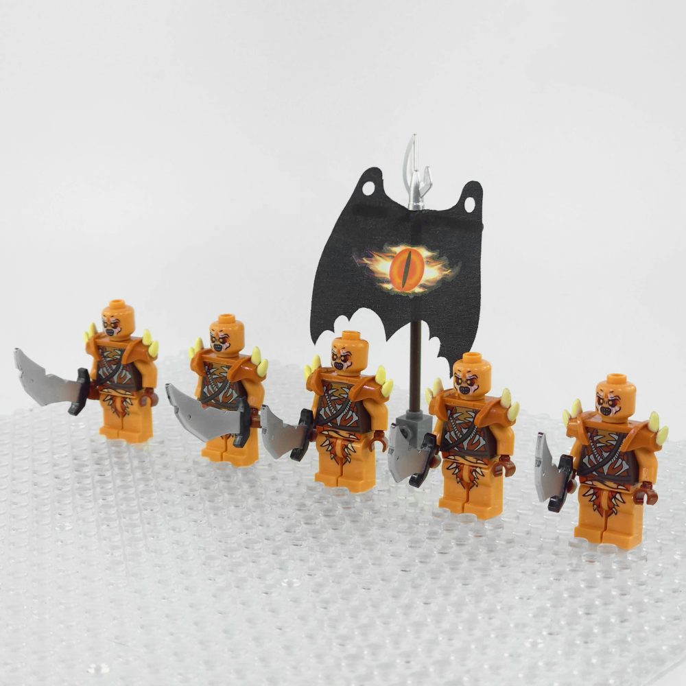 Lord the Rings Gundabad Orcs Minifigure Set 5pcs - Image 3