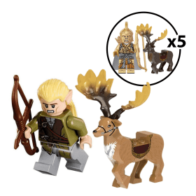 Legolas Light Brown 5 Bow 5 Dark Brown