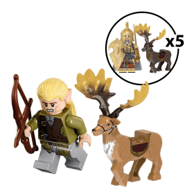 Legolas Light Brown 5 Two Hand Sword 5 Dark Brown