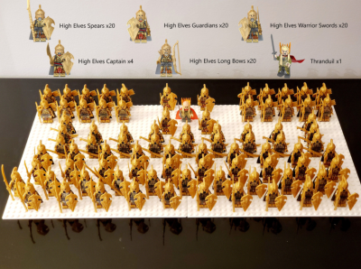 Lord the Rings High Elves & Thranduil Minifigure Set 85pcs
