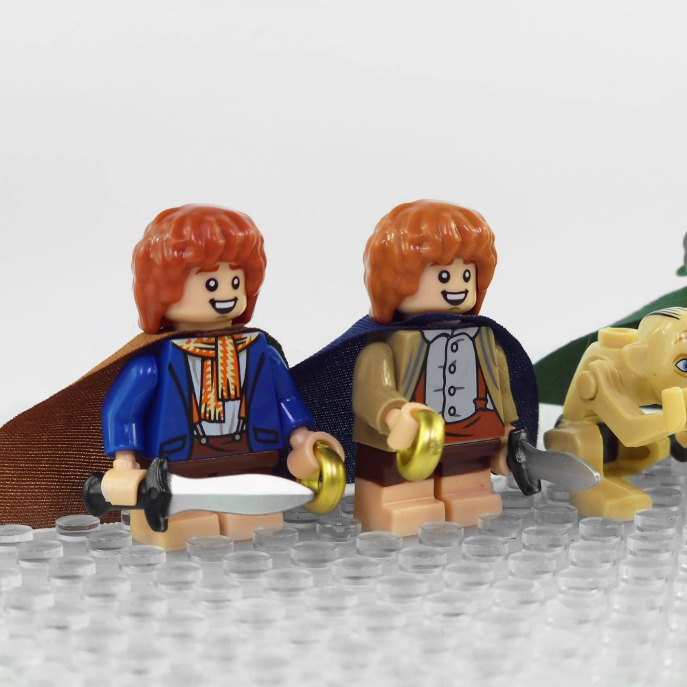 Lord the Rings Hobbits the Shire Frodo Sam Merry Pippin Gollum Minifigure Set 4pcs - Image 4