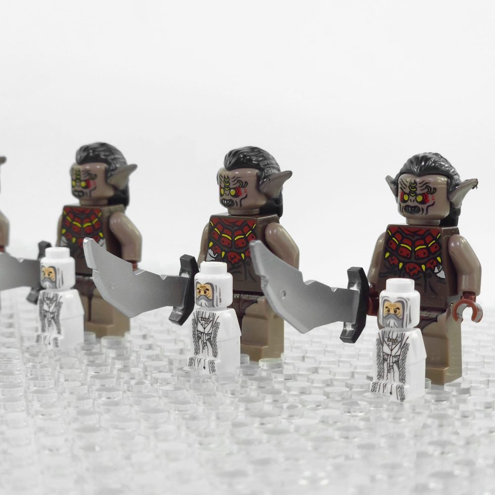 Lord the Rings Hunter Orcs Minifigure Set 5pcs - Image 5