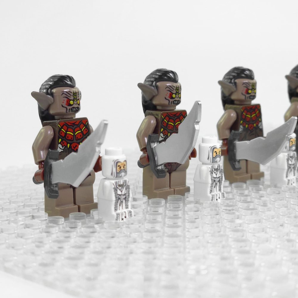 Lord the Rings Hunter Orcs Minifigure Set 5pcs - Image 4