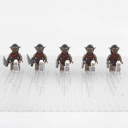 Lord the Rings Hunter Orcs Minifigure Set 5pcs