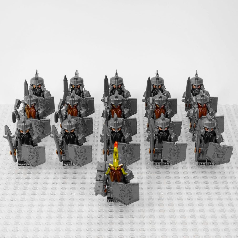 Lord the Rings Iron Hill Dwarves Minifigure Set 16pcs - Image 3