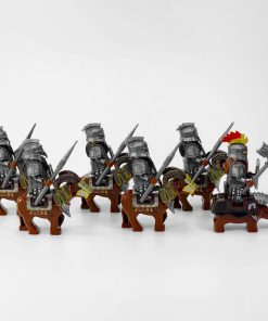 Lord the Rings Iron Hill Dwarves with Boars and Goat Mounts Minifigure Set 12pcs