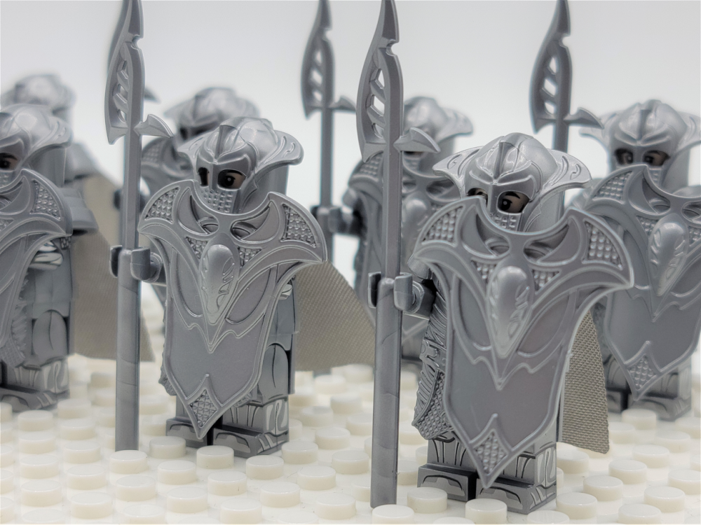 Lord the Rings Mirkwood Sentry Elves Spears Minifigure Set 10pcs - Image 6