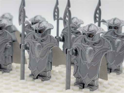 Lord the Rings Mirkwood Sentry Elves Spears Minifigure Set 10pcs - Image 6