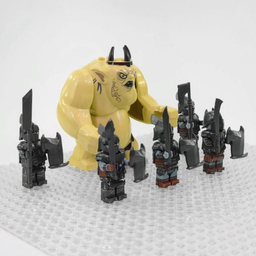 Lord the Rings Misty Mountains Goblin King and Orcs Minifigure Set 6pcs - Image 2